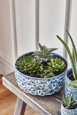 Sapphire Reactive Glaze Bowl H12.5cm D25cm &pound;54.99