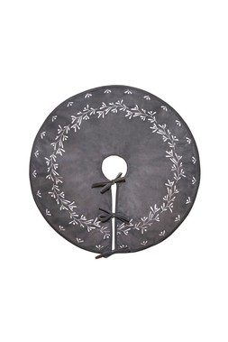 Slate Velvet Misletoe Tree Skirt &pound;59.99
