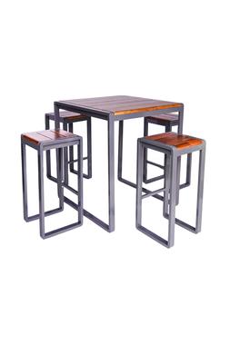 SPITALFIELDS TALL ACACIA WOOD 5 PIECE FURNITURE SET &pound;1399 (STFS106)