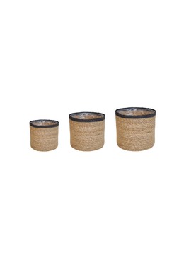 Theo Grey Rim Basket Set Of 3 &pound;20.97