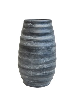 Tobin Ripple Anthracite Vase H30cm D17cm £39.99