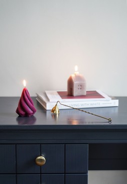 Twisted Tree Candle Bordeaux H11cm &pound;8.99