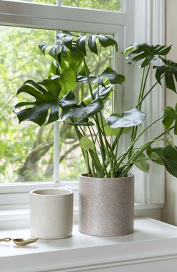 Valetta Caramel Terrazzo Planter Set Of 3 &pound;79.97