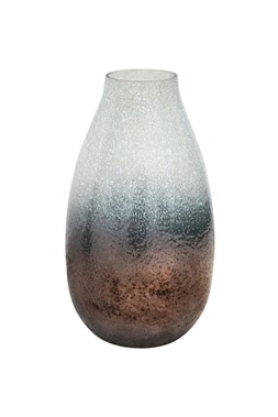 Verre Stem Atlantic Blue Frosted Vase H30cm W18cm &pound;49.99