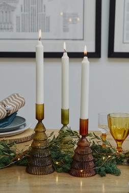Willow Glass Tree Candle Holder Spruce H16Cm D8Cm &pound;9.99 2