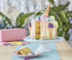 Betty Crocker Velvety Vanilla Buttercream Style Icing 400g - £3.50 Violet Colour Splash Gel 25g - £3 Round Cake Decorating Turntable 26.5cm x 12cm - £14 Whisk Tri Colour Decoration Set 9 Pieces - £8
