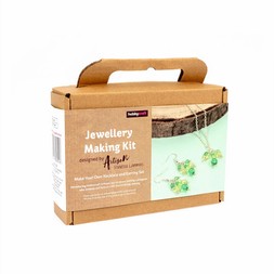 Hobbycraft - Artisan Make Your Own Green Necklace and Earrings Kit - &pound;8