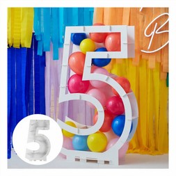 Hobbycraft Ginger Ray Balloon Mosaic Number Frame 5 &pound;15.00
