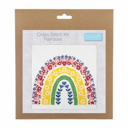 Hobbycraft Trimits Rainbow Large Cross Stitch Kit 36cm x 36cm &pound;8 Cut Out