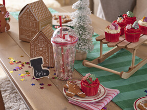 Culpitt Gingerbread Man Sugar Pipings 12 Pack £3.30 Whisk Red Foil Cupcake Cases 50 Pack £4 from Hobbycraft