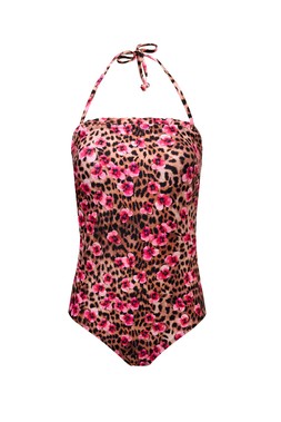 COMING SOON: Neutral Paradise Cheetah Frill Bandeau Swimsuit