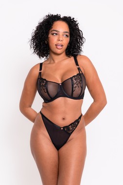 ORNATE BALCONY BRA $84.00, &pound;42.00, &euro;68.00, CAD$110.00 & ORNATE THONG $46.00, &pound;22.00, &euro;34.00, CAD$55.00