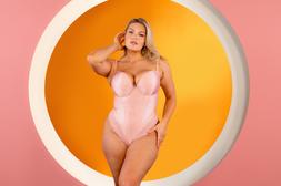 PLUNGE STRAPLESS PADDED BODY POWDERY PINK (30-38DD-J) &pound;78.00, $156.00, &euro;106.00, $196.00 (CAD)