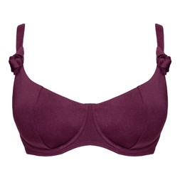 BEACH BLISS	SCOOPED BALCONY BIKINI TOP MULBERRY PURPLE