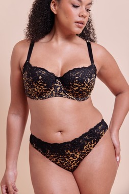 BOOST LACE BALCONY BRA £34.00 €51.00 USD$64.00 CAD$78.00 AUD$84.95  & TANGA BRIEF £16.00 €25.00 USD$28.00 CAD$30.00 AUD$32.95