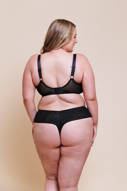 Flare Black Bra £35 €55 CAD $79 AUS $85.95, Thong £19 €29 CAD $35 AUS $38.95 11