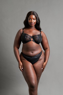 Friction Black Bra £39 €59 CAD $87 AUS $91.95, Thong £19 €29 CAD $35 AUS $38.95 5