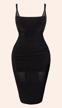 MIRAGE WIRED PLUNGE SLIP DRESS