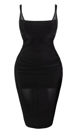 MIRAGE WIRED PLUNGE SLIP DRESS