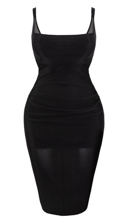 MIRAGE WIRED PLUNGE SLIP DRESS
