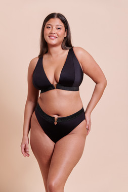 SIREN SEASNON-WIRED BIKINI TOP £35 €53 USD$66 CAD$79 AUD$85.95 &   SIREN SEASHIGH LEG BIKINI BRIEF £22 €33 USD$39  CAD$43 AUD$44.95