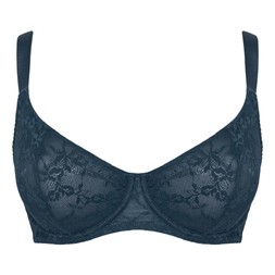 All Night Lace Denim Blue Bra GBP 32 AUD 78.95 CAD 74 EUR 48