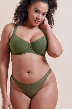Cool Cat Scooped Multiway Balcony Bra Fern Green