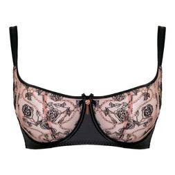 Entwined, Balcony Bra, Black/Blush, £42.00, US$81.00, CA$105.00, €63.00, A$105.00