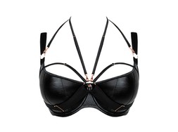 Harnessed Black Bra GBP 42 AUD 98.95 CAD 89 EUR 62