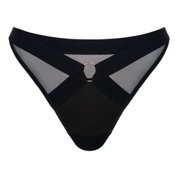 Harnessed Black Deep Thong GBP 19 AUD 38.95 CAD 35 EUR 29