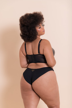 HELL FOR PLEATHER SUPERPLUNGE LONGLINE BRA £48 €72 & BRAZILIAN BRIEF £20 €31