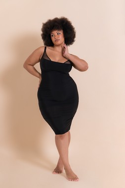 MIRAGE WIRED PLUNGE SLIP DRESS