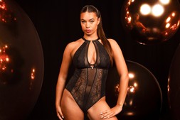 Opulence, Stretch Lace Body, Black, £52.00, US$92.00, CA$125.00, €78.00, A$125.00