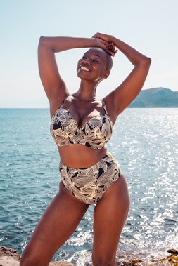 RIPPLE REEF BALCONY BIKINI TOP & RIPPLE REEF HIGH WAIST BIKINI BRIEF