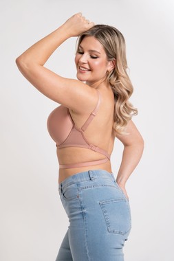 Superhero Multiway Padded Plunge Bra Latte Beige