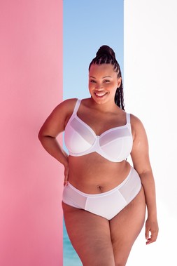 Wonderfully, Full Cup Side Support Balcony Bra, White, £35.00, US$66.00, CA$79.00, €53.00, A$85.95, Wonderfully, Short, White, £17.00, US$29.00, CA$31.00, €26.00, A$34.95