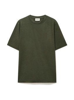 Neem London ZQ Merino Wool Jersey Olive T-Shirt £95