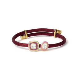 VIXII, TRUE UNION - BURGUNDY, ORCHID, PINK AND GOLD BRACELET - RRP £299, www.vixiiworld.com
