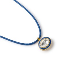 ETERNAL LINES - MIDNIGHT BLUE & GOLD NECKLACE - RRP £109 www.vixiiworld.com