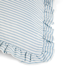 Hinch Home 55cm Filled Striped Ruffle Cushion