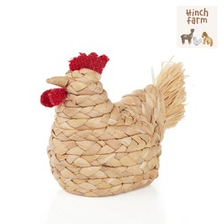 Hinch Farm Wicker Chicken Decoration