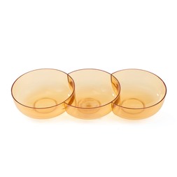 Summer 3 Piece Snack Bowl - Orange