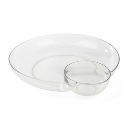 Summer Large Chip & Dip Bowl - Clear