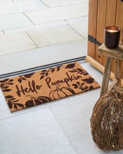 Hinch Home Fall Hello Pumpkin Door Mat