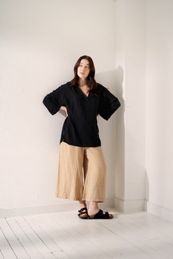 Adele Cotton Top - Black, £72