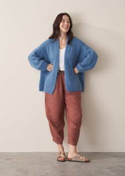 Dina Chunky Cardigan – Blue, £98
