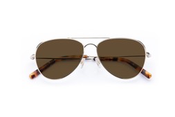 Lennox Chrome Gold Lenses Brown £85
