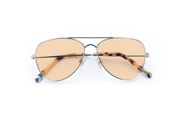 Lennox Chrome Silver Lenses Tangerine £85