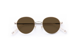 Reid Brushed Gold Lenses Brown £85