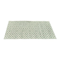 OHS Geometric Print Outdoor Rug - Sage/White - £8.50